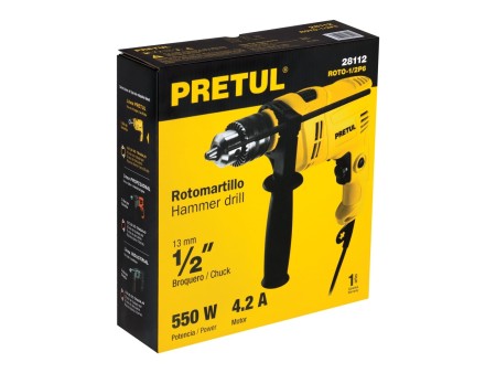 Rotomartillo 1/2" 550 W, Pretul