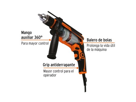 Rotomartillo 1/2" 750 W, profesional, Truper