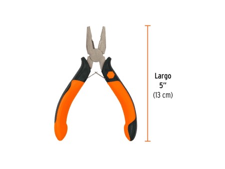 Mini pinza para electricista 5" mango Comfort Grip, Truper