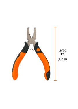 Mini pinza para electricista 5" mango Comfort Grip, Truper