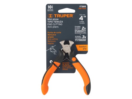 Mini pinza tipo tenaza 4" mango Comfort Grip, Truper