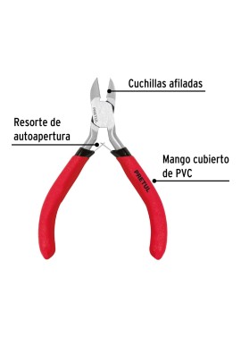 Mini pinza de corte diagonal 4", Pretul