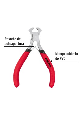 Mini pinza tipo tenaza 4", Pretul