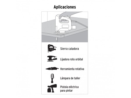 Extensión eléctrica de uso rudo 30 m 2x16 AWG, Volteck