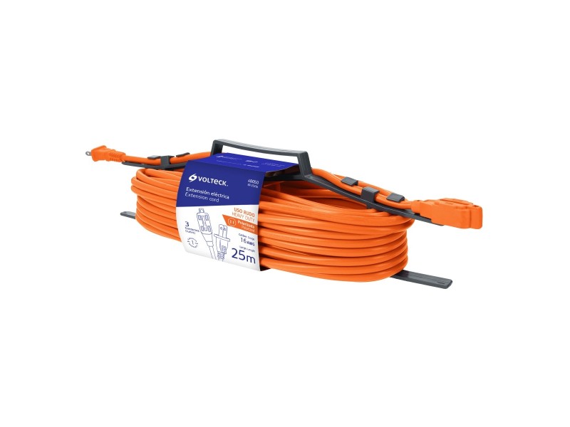 Extensión eléctrica de uso rudo 25 m 2x16 AWG, Volteck