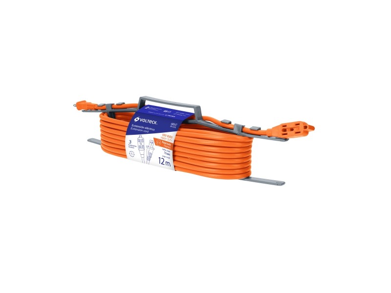 Extensión eléctrica de uso rudo 12 m 2x16 AWG, Volteck