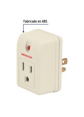 Adaptador con supresor de picos 270 joules, Volteck