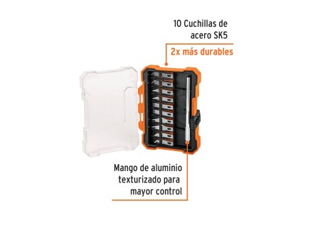 Juego de exactos Hobby con 11 piezas en estuche, Truper