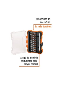 Juego de exactos Hobby con 11 piezas en estuche, Truper