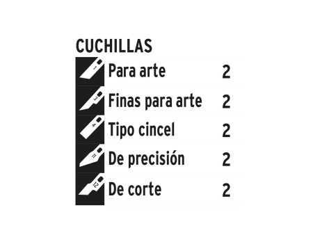 Juego de exactos Hobby con 11 piezas en estuche, Truper