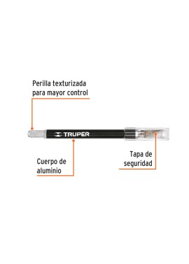 Exacto 6" profesional con 5 cuchillas de acero SK5, Truper