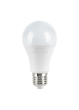 Lámpara LED tipo bulbo A19 12 W luz de día, blíster, Volteck