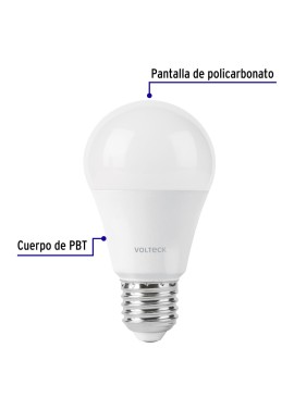 Lámpara LED tipo bulbo A19 9 W con sensor de movimiento