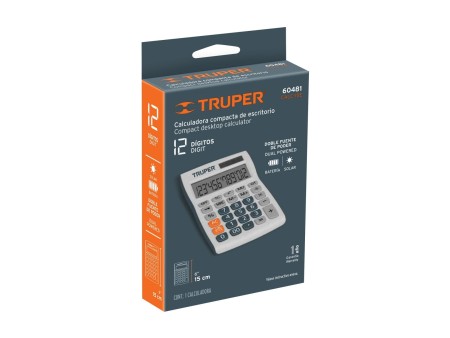 Calculadora de escritorio 15 cm, Truper