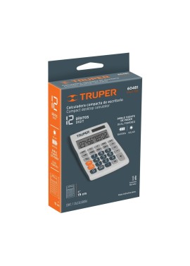 Calculadora de escritorio 15 cm, Truper