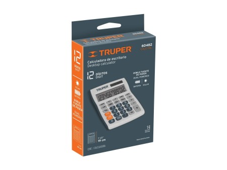 Calculadora de escritorio 19 cm, Truper