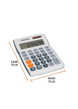 Calculadora de escritorio 19 cm, Truper