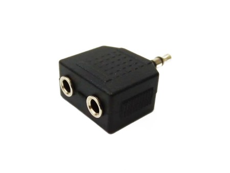 Adaptador 2 Jack 3.5 a Plug...