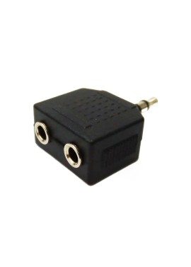 Adaptador 2 Jack 3.5 a Plug 3.5 Stereo AD-139