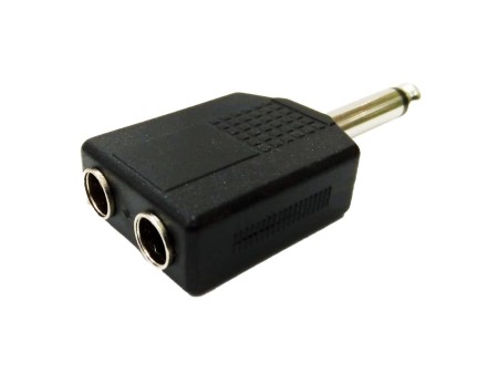 Adaptador 2 Jack 6.3 a Plug...