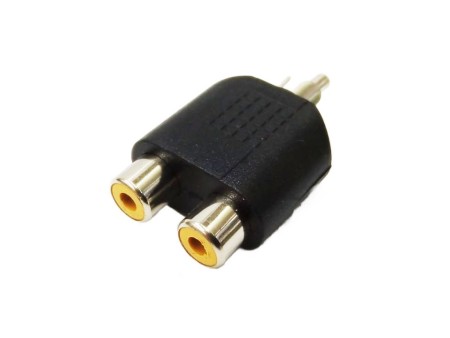 Adaptador 2 Jack RCA a Plug...