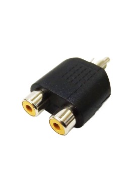 Adaptador 2 Jack RCA a Plug RCA AD-187