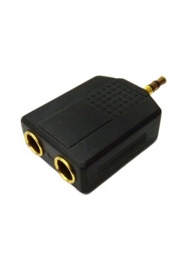 Adaptador 2 Jack 6.3 a Plug 3.5 Stereo AD-137