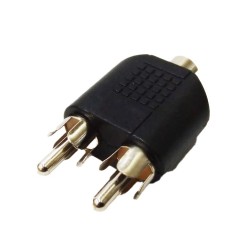 Adaptador 2 Plug RCA a Jack...