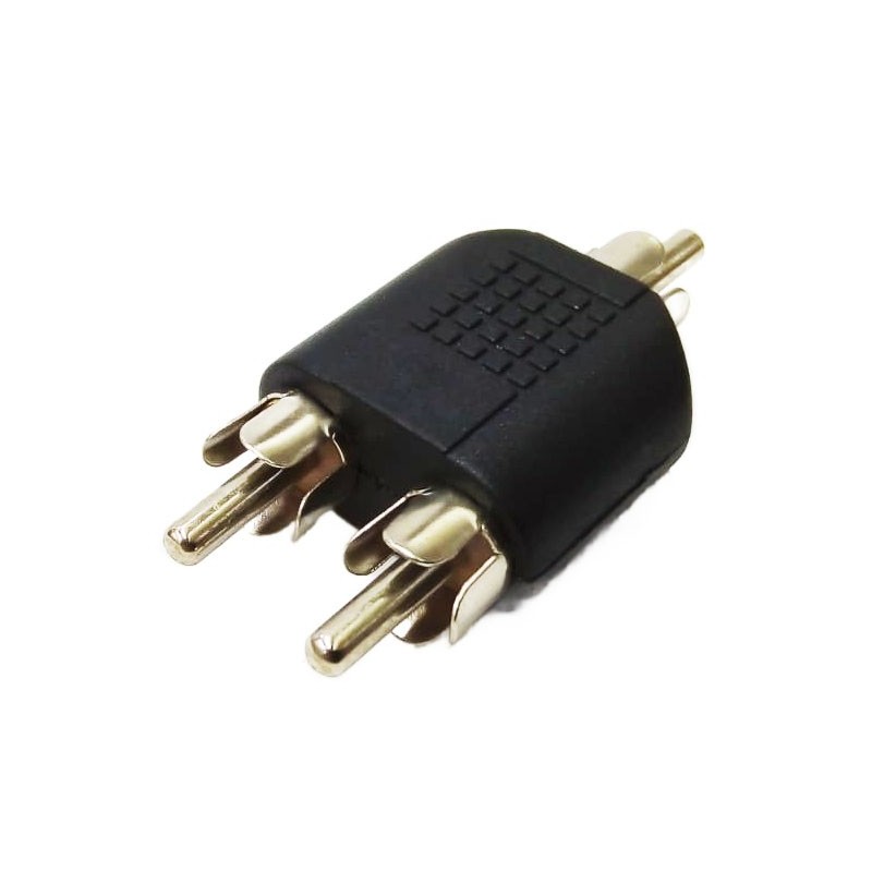 Adaptador 2 Plug RCA a 1 Plug RCA