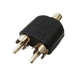 Adaptador 2 Plug RCA a RCA