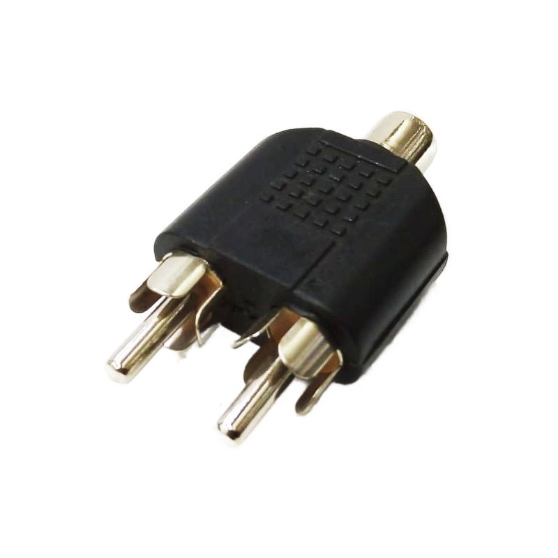 Adaptador 2 Plug RCA a RCA