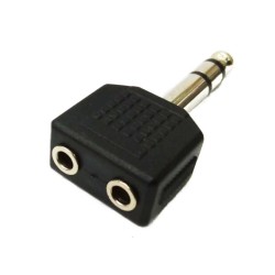 Adaptador 2 Jack 3.5 a Plug...