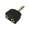 Adaptador 2 Jack 3.5 a Plug 6.3 ST