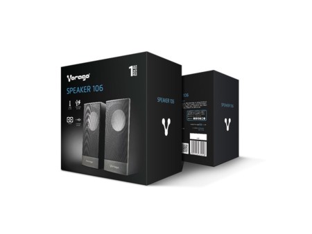 Vorago Bocinas para Computadora SPK-106, Alámbrico, 2.0, 2x 3W, USB, Negro