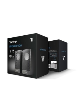 Vorago Bocinas para Computadora SPK-106, Alámbrico, 2.0, 2x 3W, USB, Negro