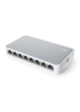 Switch TP-Link Fast Ethernet TL-SF1008D, 8 Puertos 10/100Mbps, 1.6Gbit/s, 1000 Entradas – No Administrable