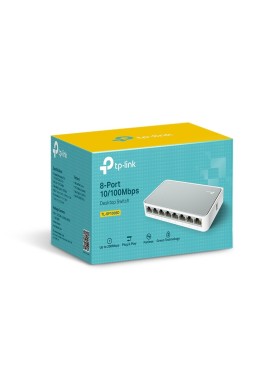 Switch TP-Link Fast Ethernet TL-SF1008D, 8 Puertos 10/100Mbps, 1.6Gbit/s, 1000 Entradas – No Administrable